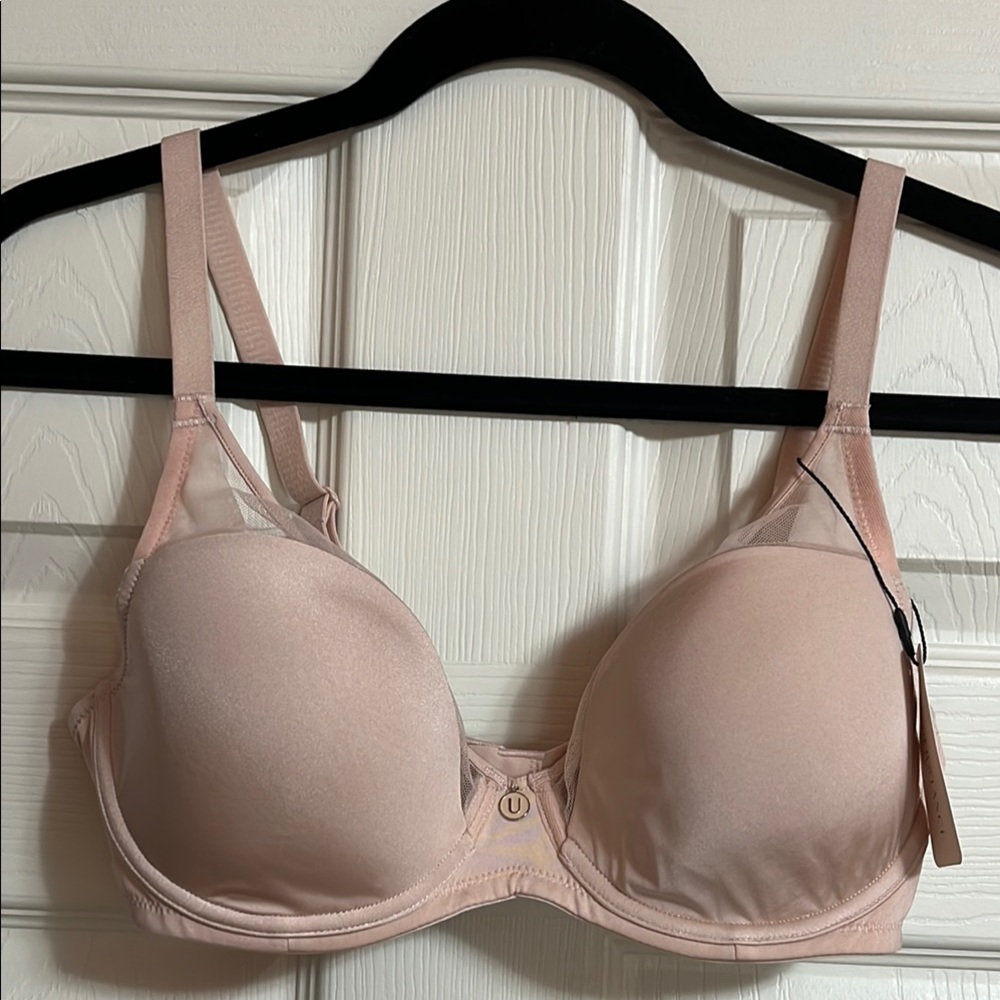 Mesh Contour Flexwire Plunge Bra - Powder Pink - 32DD